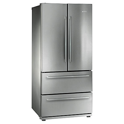 Smeg FQ55FX1 4-Door American Style Fridge Freezer, A+ Energy Rating, 84cm Wide, Stainless Steel Smeg FQ55FX1 4-Door American Style Fridge Freezer, A+ Energy Rating, 84cm Wide, Stainless Steel